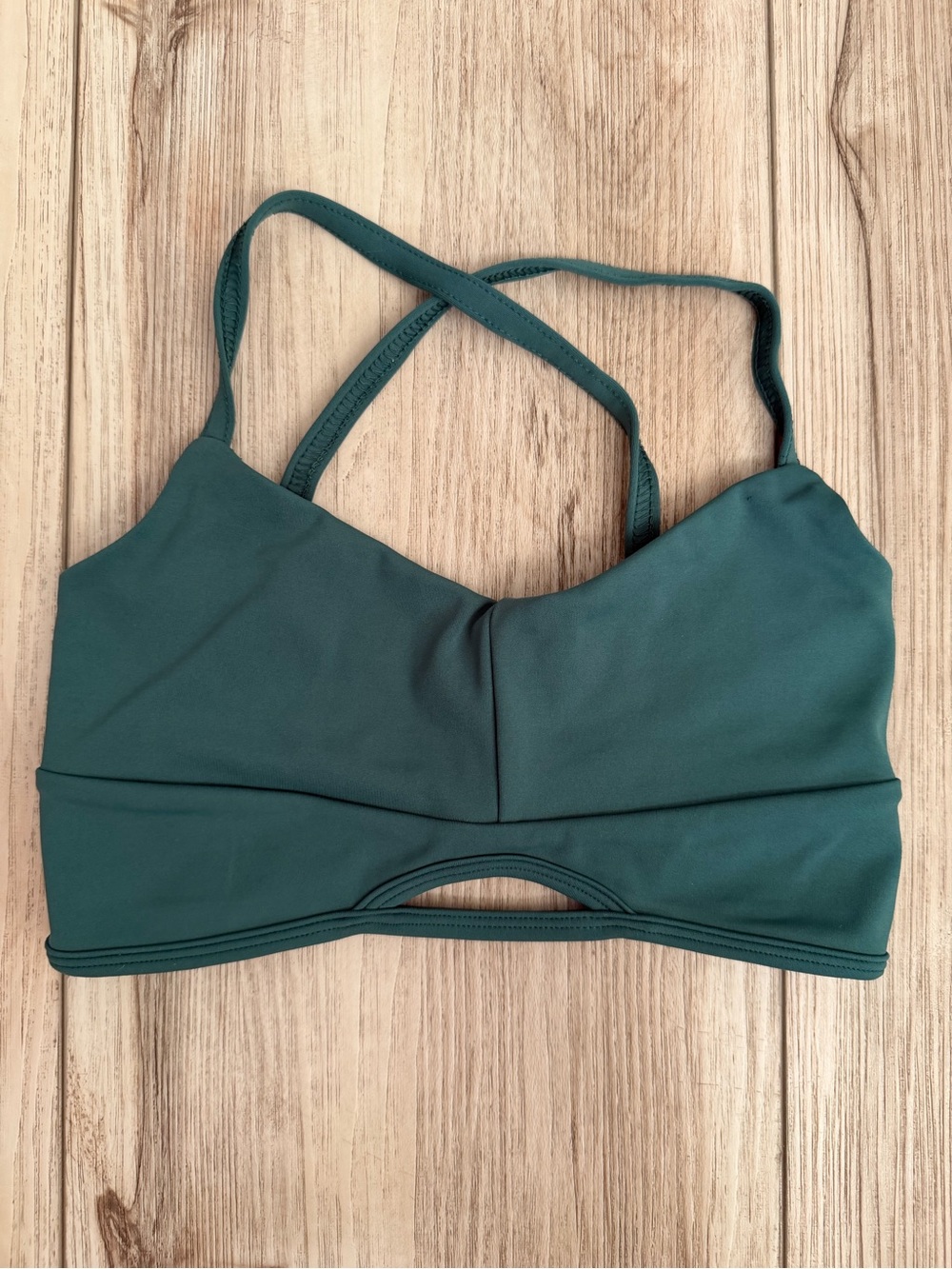 FIVE Strappy Bralette in FOREST GREEN